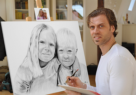 Portraitmaler und Portraitzeichner Ginter